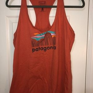 Patagonia orange tank top medium